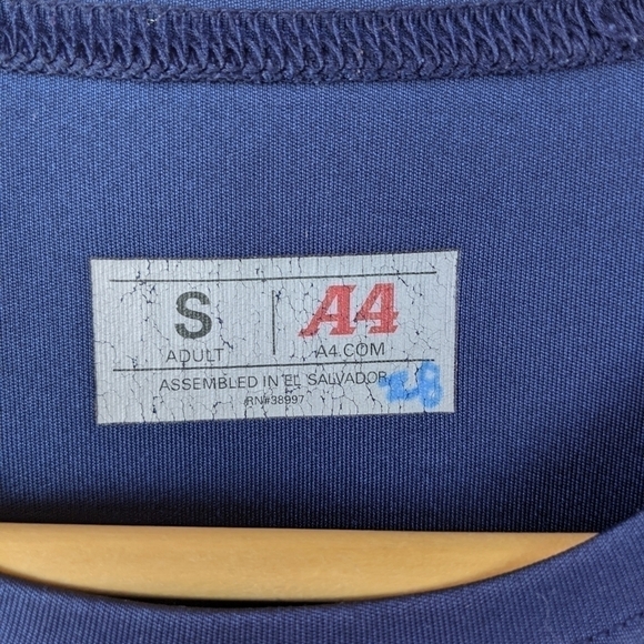 A4 Blue Yankees Training Shirt/ Jersey - Picture 5 of 5